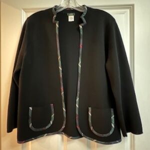 J Crew Navy Merino Wool Cardigan